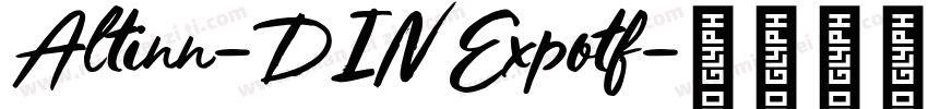 Altinn-DIN Expotf字体转换